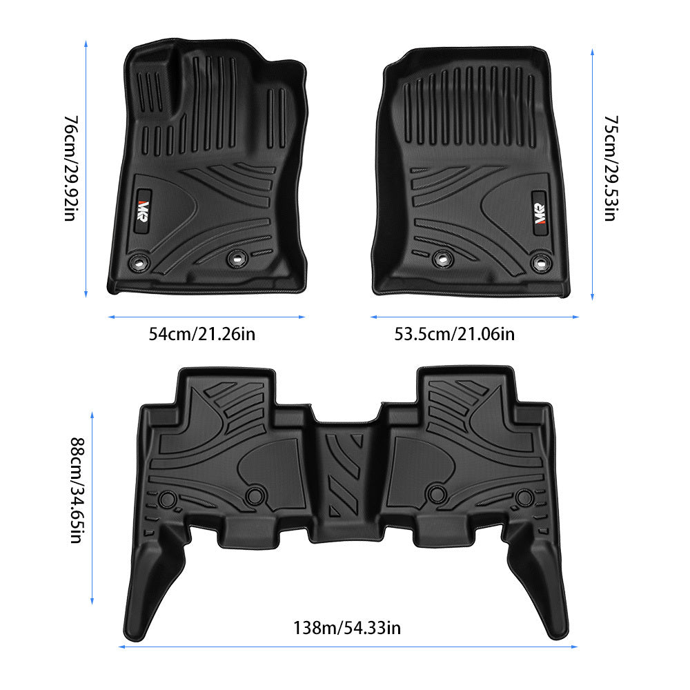 All Weather TPE Custom Fit Floor Liner For 4Runner 2013-2024 & For Lexus GX460 2014-2023