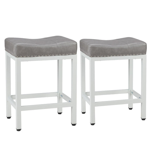 Saddle Bar Stool Kitchen Stools, Sturdy Steel Frame