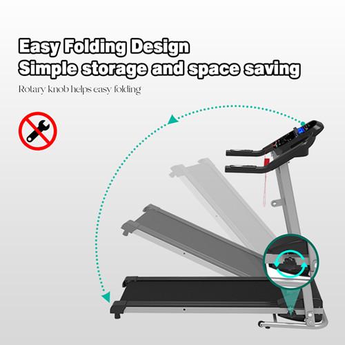 Folding Treadmill for Small Apartment, Electric Motorized Running Machine for Gym Home, Fitness Work