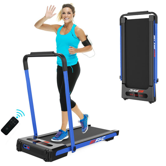 Under Desk Treadmill - Walking Pad 2 in 1 Folding Treadmill Desk Workstation for Home 3.5HP 300LBS Weight Capacity