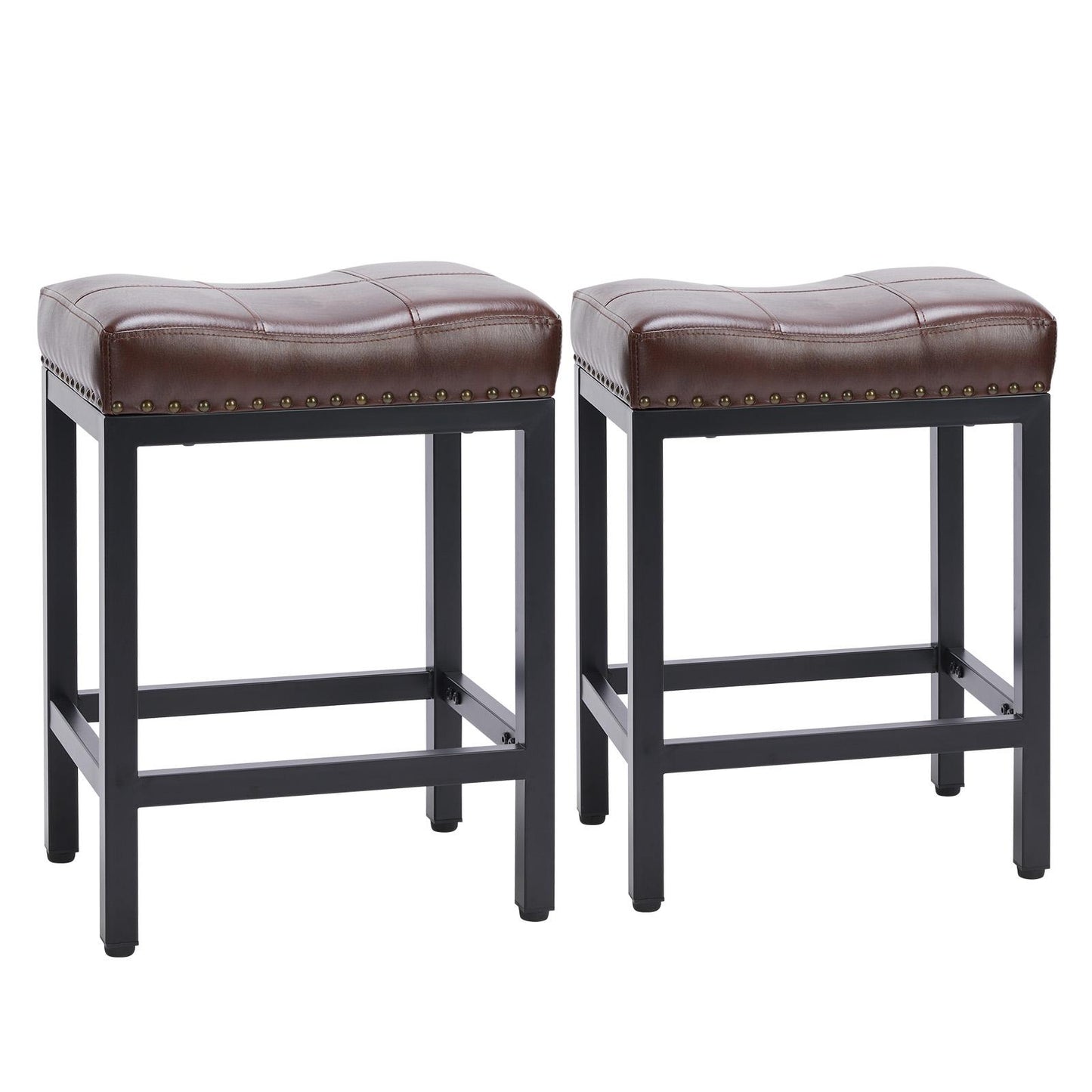 Saddle Bar Stool Kitchen Stools, Sturdy Steel Frame