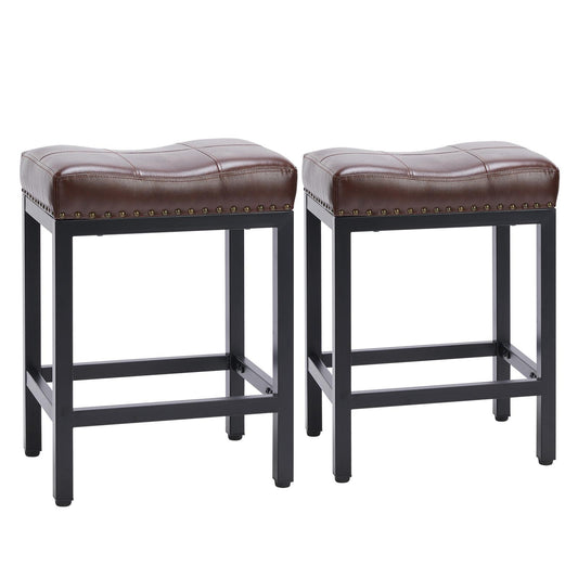 Saddle Bar Stool Kitchen Stools, Sturdy Steel Frame